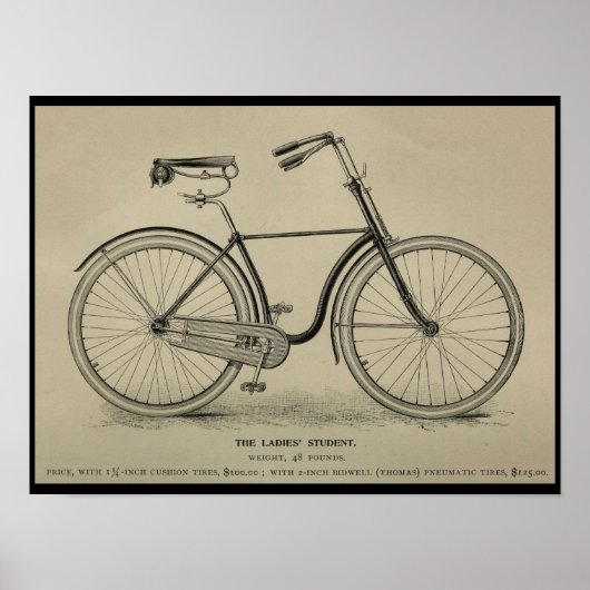 1892  fietsenmagazijn en kunstwerk Poster (Voorkant)