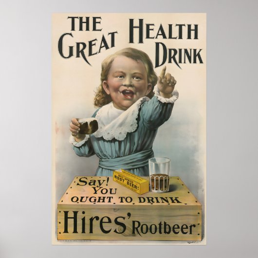 1892 Hires Root Beer Poster (Voorkant)