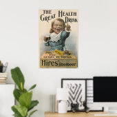 1892 Hires Root Beer Poster (Thuiskantoor)