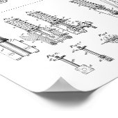 1892 Kunstafdrukken voor ophanging van fietsen Poster (Hoek)