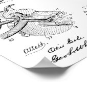 1892 Kunsttekenafdrukken zonder wirwar van kabels Poster (Hoek)