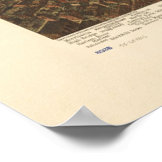 1892 New York & Brooklyn Birds Eye Panoramic Map Poster (Hoek)