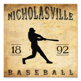 1892 Nicholasville Kentucky Baseball Foto Afdruk