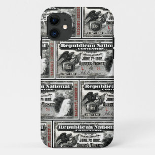 1892 Reizigersticket voor de Republikeinse Convent Case-Mate iPhone Case