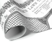 1892 Tennis Racquet Lawn Tennis Sport Cadeaupapier (Rol Hoek)