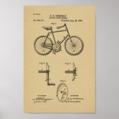 1893  brochure met fietspatroon poster (Voorkant)