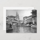 1893 Columbia Exposition "Canal of Venice" Briefkaart (Voorkant / Achterkant)