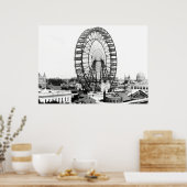 1893 EERSTE FERRIS WIEL - CHICAGO WORLDS FAIR POSTER (Keuken)