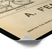 1893 fietsenmagazijn en kunstwerk Poster (Hoek)