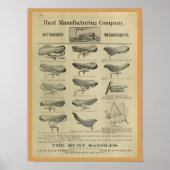 1893  fietsenmagazijn en kunstwerk Poster (Voorkant)