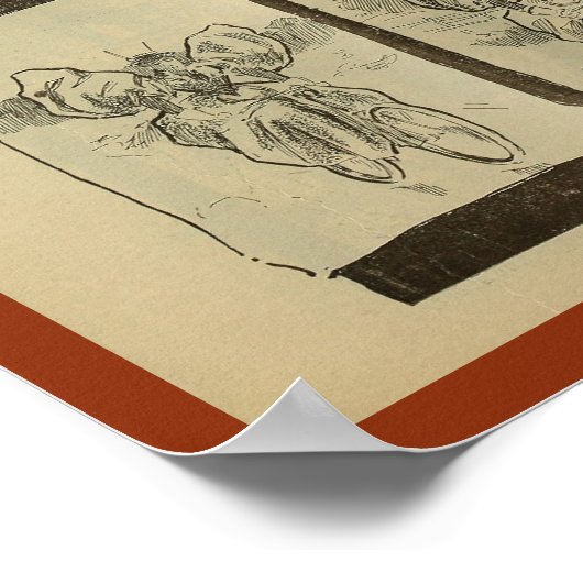 1893  fietsenmagazijn en kunstwerk Poster (Hoek)