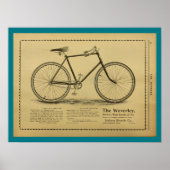 1893  fietsenmagazijn en kunstwerk Poster (Voorkant)