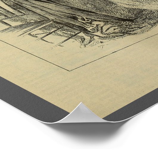 1893  fietsenmagazijn en kunstwerk Poster (Hoek)