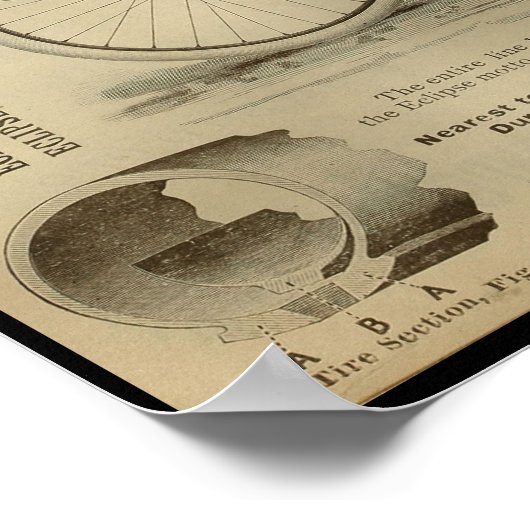 1893  fietsenmagazijn en kunstwerk Poster (Hoek)