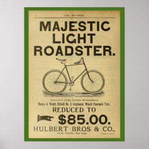 1893  fietsenmagazijn en kunstwerk Poster