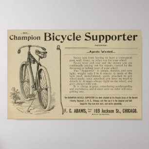 1893  fietsenmagazijn en kunstwerk Poster