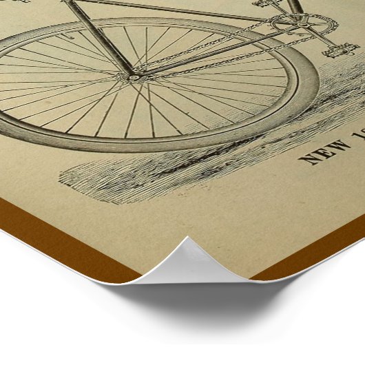 1893  fietsenmagazijn en kunstwerk Poster (Hoek)