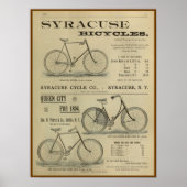 1893  fietsenmagazijn en kunstwerk Poster (Voorkant)