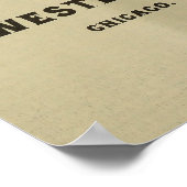 1893  fietsenmagazijn en kunstwerk Poster (Hoek)