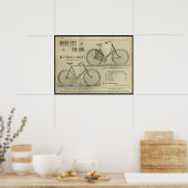 1893  fietsenmagazijn en kunstwerk Poster (Keuken)