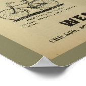 1893  fietsenmagazijn en kunstwerk Poster (Hoek)