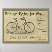 1893  fietsenmagazijn en kunstwerk Poster (Voorkant)
