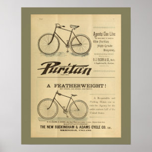 1893  fietsenmagazijn en kunstwerk Poster