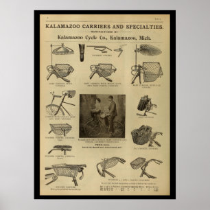 1893 fietsenmagazijn en kunstwerk Poster
