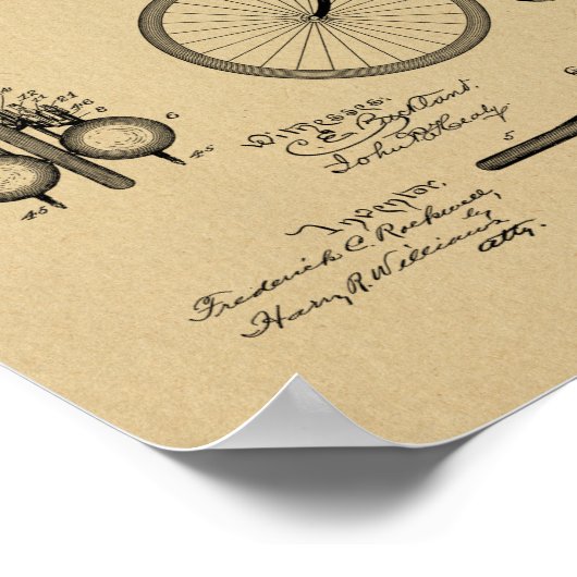 1893 Kunstafdrukken met een door de lucht geprojec Poster (Hoek)