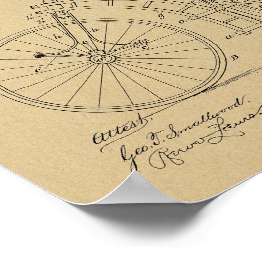 1893 Kunsttekenafdrukken zonder wirwar van kabels Poster (Hoek)