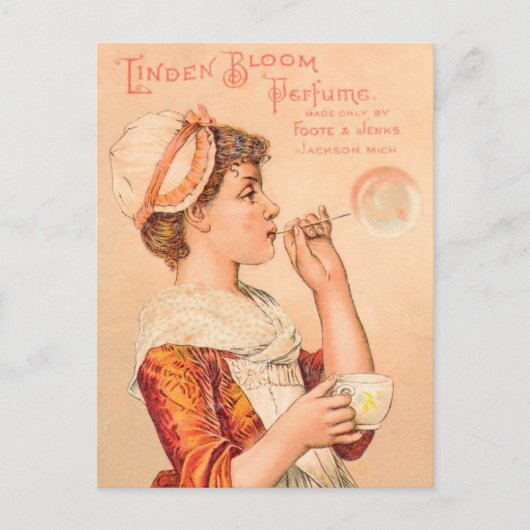 1893 Linden Bloom Perfume Briefkaart (Voorkant)