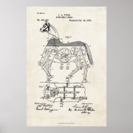 1893 Mechanical Horse Patent Print