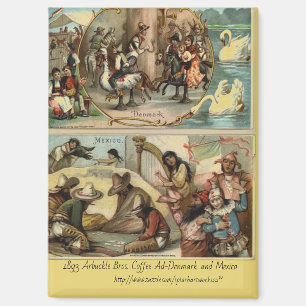 "1893 Oude Arbuckle Bros. Koffie Advertentie" Magneet