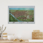 1893 Panoramic Map Pottstown PA Pennsylvania Poster (Keuken)