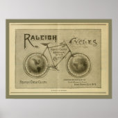1893  Raleigh Bicycle Magazine Ad Poster (Voorkant)