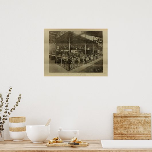 1893  Ramblers Bicycle Magazine en Poster (Keuken)