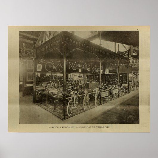 1893  Ramblers Bicycle Magazine en Poster (Voorkant)