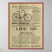 1893  Rudge Bicycle Magazine en Art Poster (Voorkant)