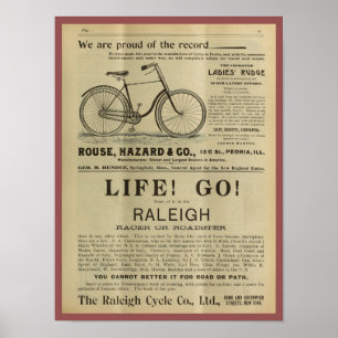 1893  Rudge Bicycle Magazine en Art Poster
