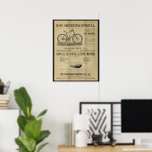 1893  sterling Bicycle magazine AD Poster (Thuiskantoor)