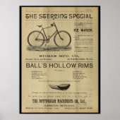 1893  sterling Bicycle magazine AD Poster (Voorkant)
