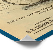 1893  veiligheidscyclus tijdschrift en art Poster (Hoek)