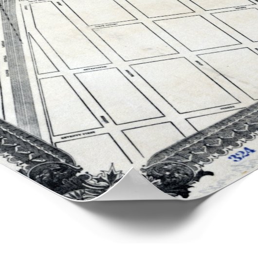 1893 World's Columbian Exposition Map, Chicago, IL Poster (Hoek)