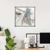 1893 World's Columbian Exposition Map, Chicago, IL Poster (Thuiskantoor)