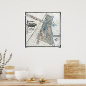 1893 World's Columbian Exposition Map, Chicago, IL Poster (Keuken)