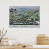 1894 Aerial Map Collegeville PA Pennsylvania Poste Poster (Keuken)