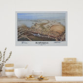 1894 Aerial Map Schwenksville PA Pennsylvania Poster (Keuken)