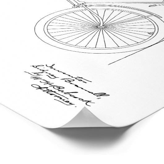 1894 brochure met fietspatroon poster (Hoek)