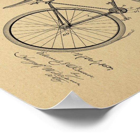 1894  brochure met fietspatroon poster (Hoek)