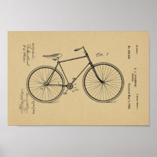 1894  brochure met fietspatroon poster